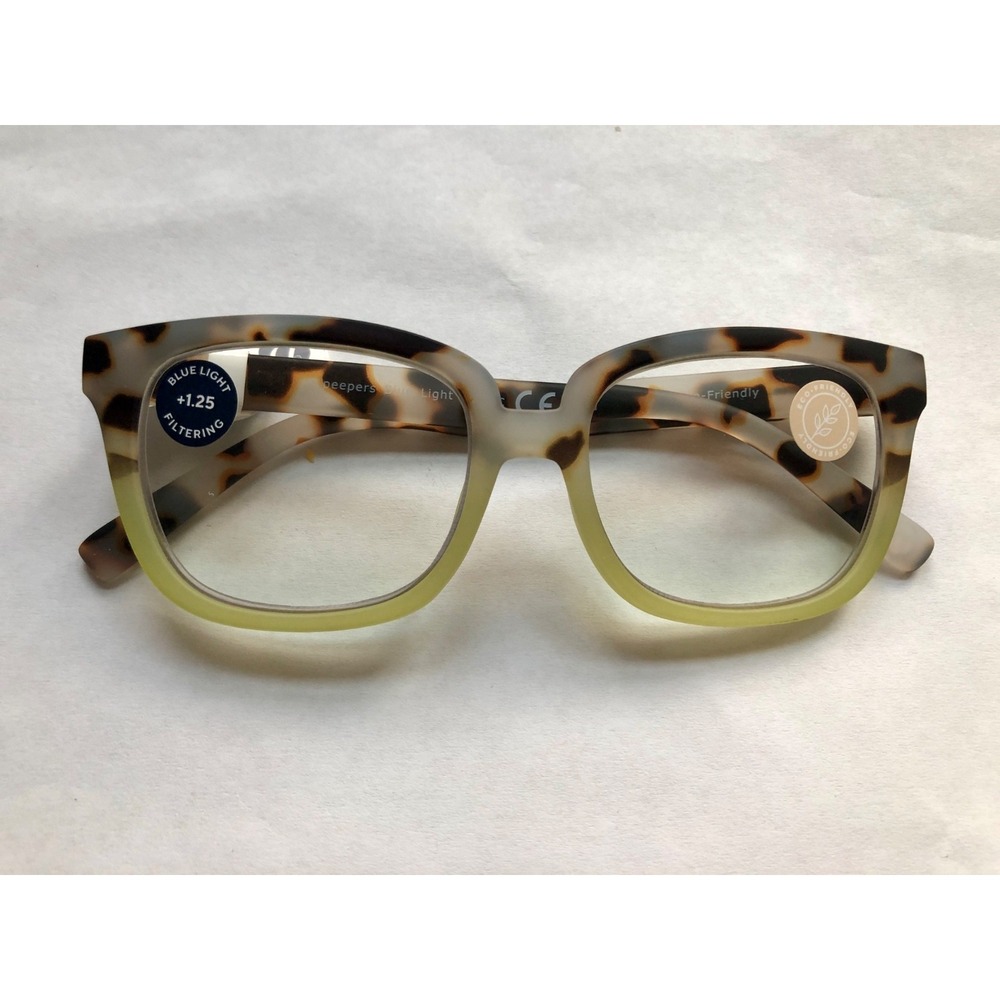 NEW ATHENS CHAI TORTOISE MATCHA PEEPERS BLUE LIGHT READING GLASSES +1.25